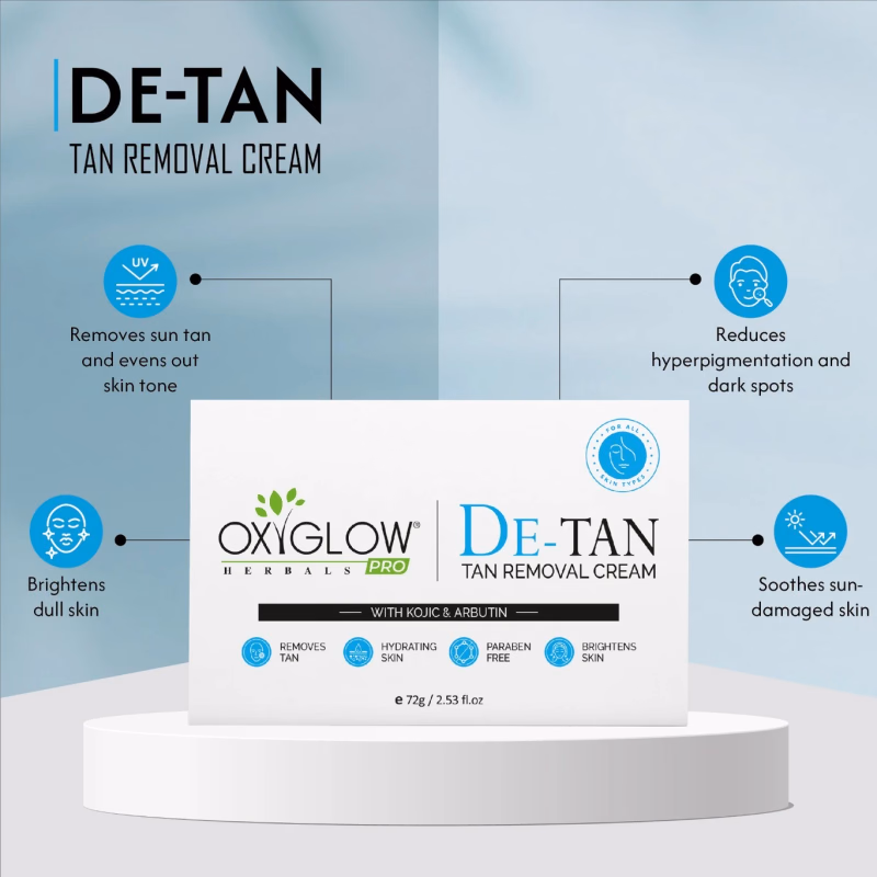Oxyglow Herbals - D-Tan Removal Cream - With Kojic & Arbutin-