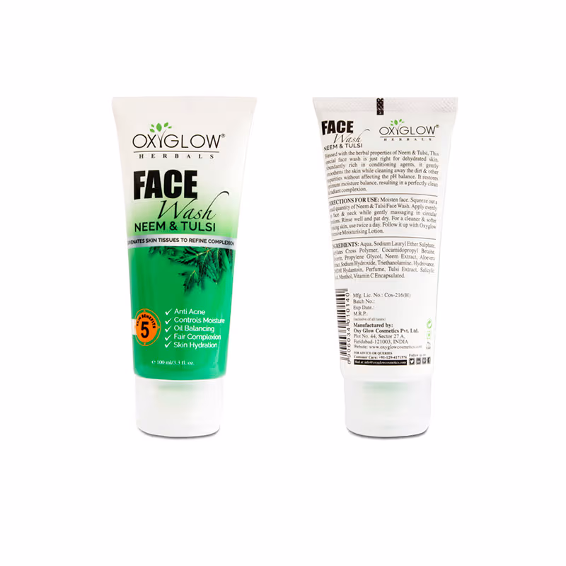 Oxyglow Herbals - Neem & Tulsi - Face Wash