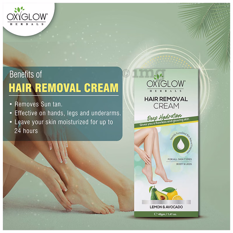 Oxyglow Herbals - Lemon & Avocado - Hair Removal Cream