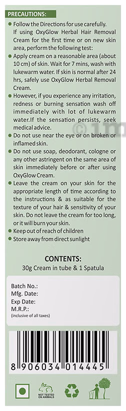 Oxyglow Herbals - Lemon & Avocado - Hair Removal Cream