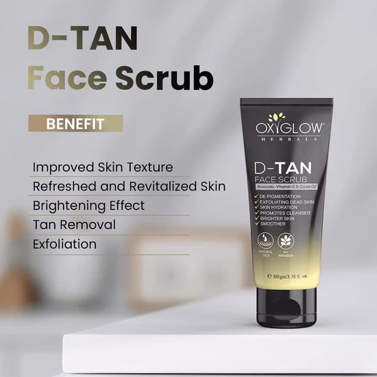 Oxyglow Herbals - De-Tan - Face Scrub