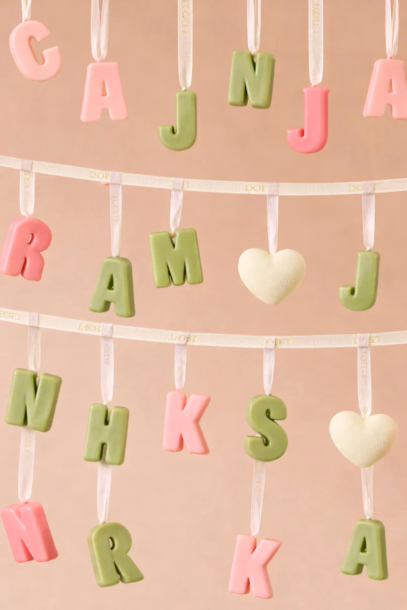 Doft - Minted Rose - You and I - Initial Wax Tablet - Gift Set of 3