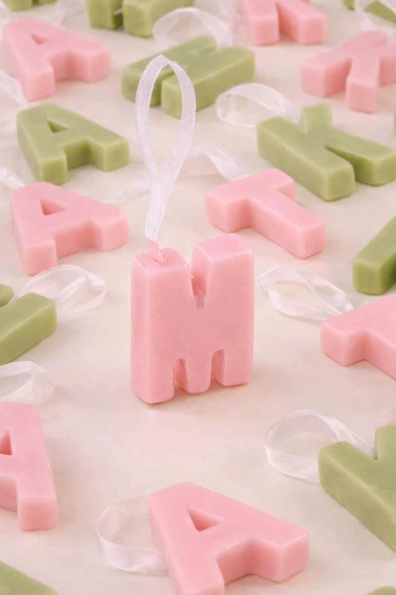 Doft - Minted Rose - You and I - Initial Wax Tablet - Gift Set of 3