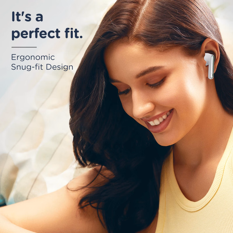 Pebble - White - Duet Pro - Bluetooth Headset
