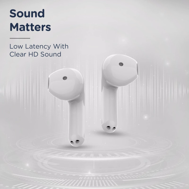 Pebble - White - Duet Pro - Bluetooth Headset