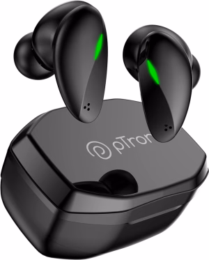 PTron - Black - Basspods 881 - TWS Earbuds
