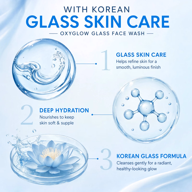 Oxyglow - Korean Glass - Face Wash | Glass Skin Glow
