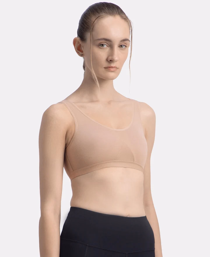 Jockey Women - Mocha - Athleisure - Active Bra - 1376 Stretch