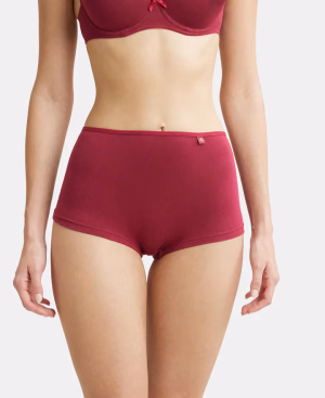Jockey Women - Beet Red - Fashion Essentials - Boy Short - SS04-Stretch