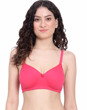 La-brary - Fuschia - Honeybee - Pushup Padded T-Shirt Bra