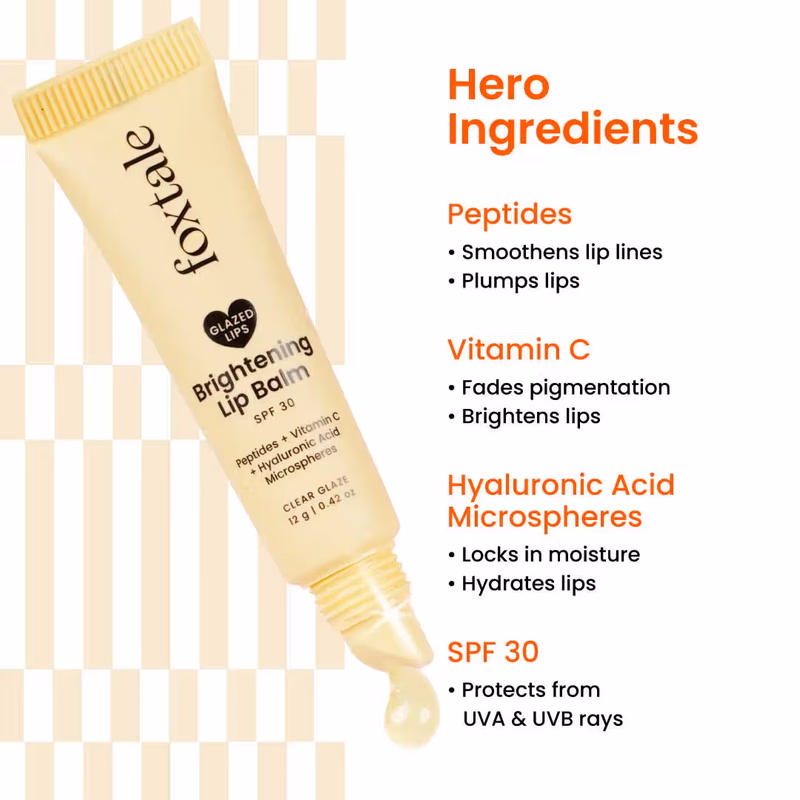 Foxtale - Vanilla - Clear Glaze - Brightening Lip Balm