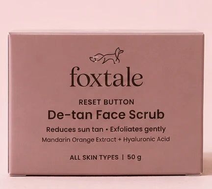Foxtale - Reset Button -  De-Tan Face Scrub