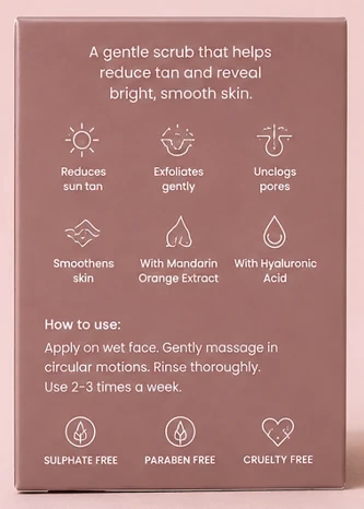Foxtale - Reset Button -  De-Tan Face Scrub