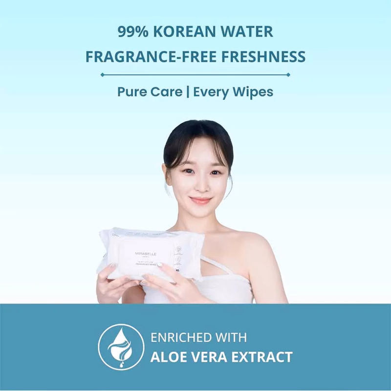 Mirabelle Korea - Wet Wipes - Face with Lid Makeup Remover