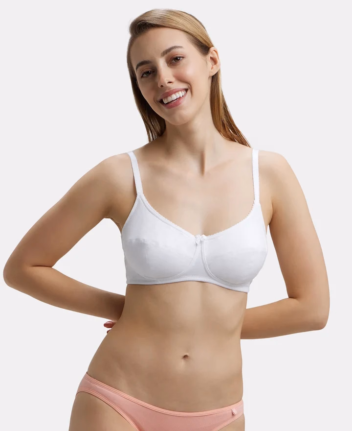 Jockey Women - White - Wire-free Bra - 1615-Stretch