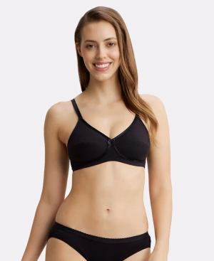 Jockey Women - Black - Wire-free Cross Over Bra- Stretch-1242