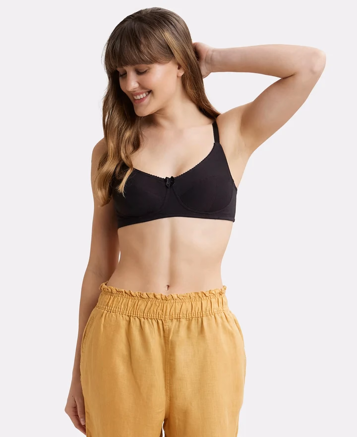 Jockey Women - Black - Wire-free Bra - 1615-Stretch