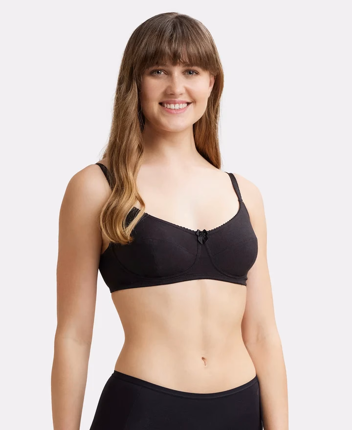 Jockey Women - Black - Wire-free Bra - 1615-Stretch