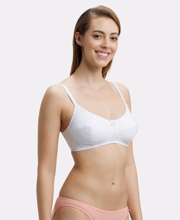 Jockey Women - White - Wire-free Bra - 1615-Stretch