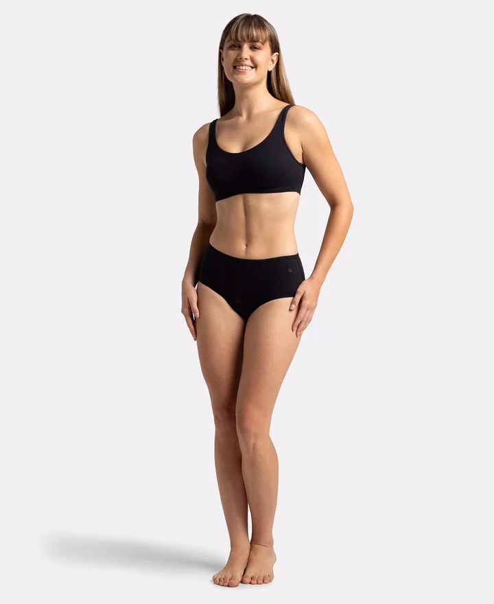 Jockey Women - Black - Simple Comfort - Period Panty - SW 05