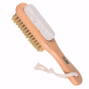 WOODEN BRUSH & PUMICE STONE